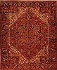 Heriz Red Hand Knotted 95 X 118  Area Rug 400-16742 Thumb 0