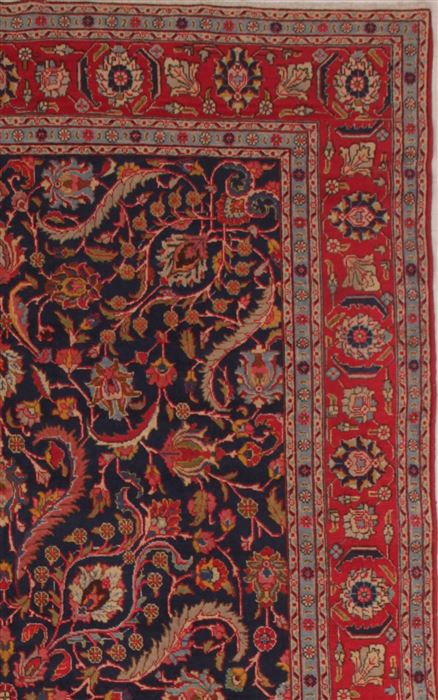 Khoy Blue Hand Knotted 73 X 1011 Area Rug 400-16744 Image 3