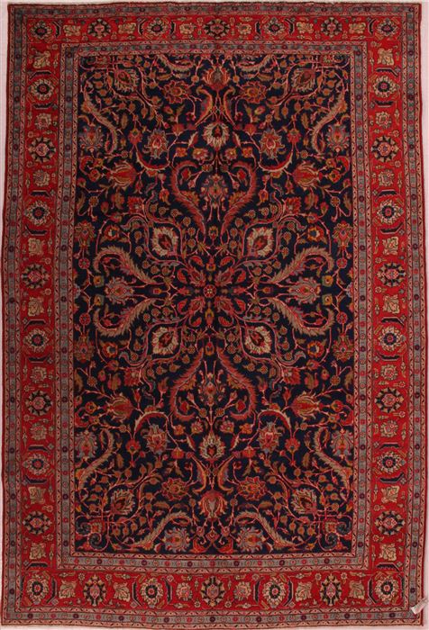 Khoy Blue Hand Knotted 73 X 1011 Area Rug 400-16744 Image 0