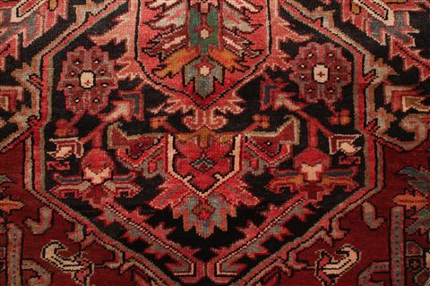 Heriz Red Hand Knotted 78 X 112 Area Rug 400-16746 Image 18