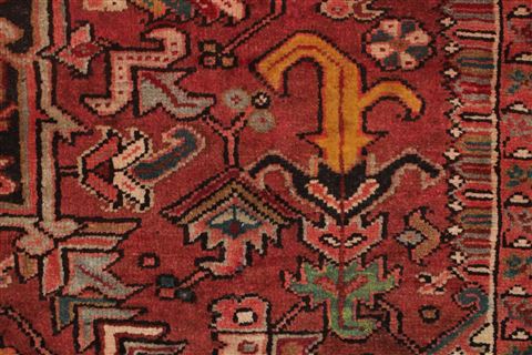 Heriz Red Hand Knotted 78 X 112 Area Rug 400-16746 Image 22