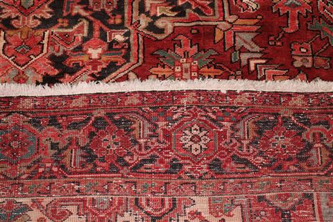 Heriz Red Hand Knotted 78 X 112 Area Rug 400-16746 Image 24