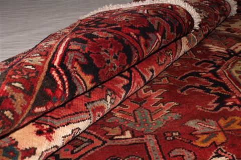 Heriz Red Hand Knotted 78 X 112 Area Rug 400-16746 Image 1