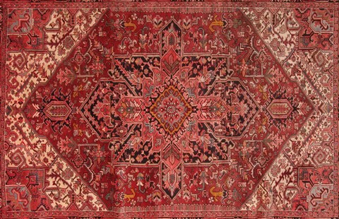 Heriz Red Hand Knotted 78 X 112 Area Rug 400-16746 Image 6