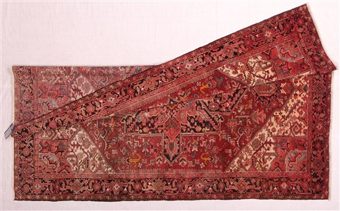 Heriz Red Hand Knotted 78 X 112 Area Rug 400-16746 Image 10