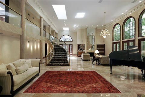 Heriz Red Hand Knotted 78 X 112 Area Rug 400-16746 Image 2