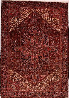 Persian Heriz Red Rectangle 8x11 ft Wool Carpet 16746