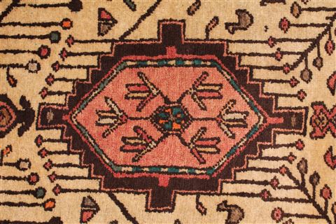 Heriz White Runner Hand Knotted 210 X 142 Area Rug 400-16750 Image 5