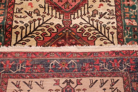 Heriz White Runner Hand Knotted 210 X 142 Area Rug 400-16750 Image 7