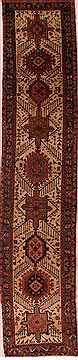 Persian Heriz White Runner 13 to 15 ft Wool Carpet 16750
