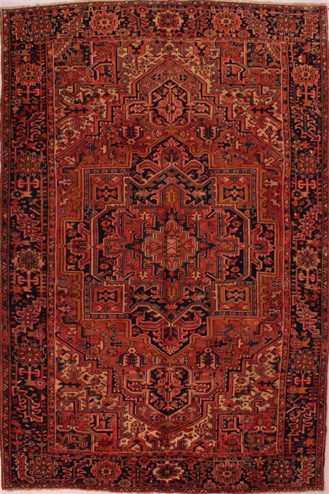 Heriz Red Hand Knotted 79 X 118  Area Rug 400-16754 Image 0