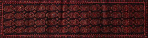 Mahal Blue Runner Hand Knotted 38 X 107 Area Rug 400-16755 Image 13