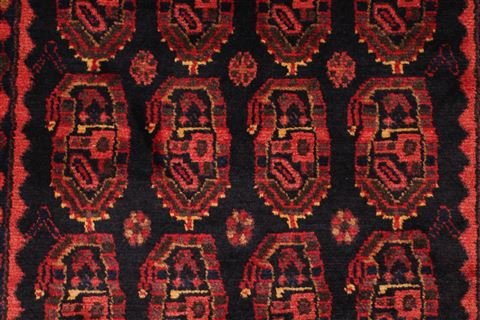 Mahal Blue Runner Hand Knotted 38 X 107 Area Rug 400-16755 Image 8