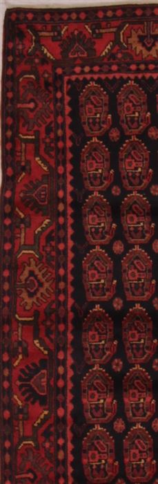 Mahal Blue Runner Hand Knotted 38 X 107 Area Rug 400-16755 Image 2