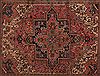 Heriz Purple Hand Knotted 74 X 93  Area Rug 400-16758 Thumb 4