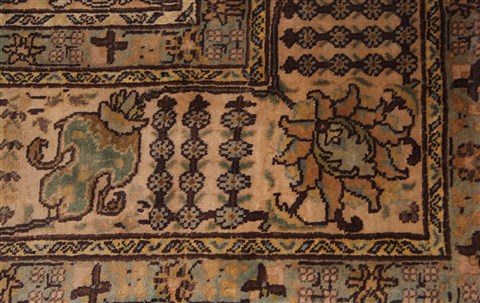 Tabriz Purple Hand Knotted 710 X 120 Area Rug 400-16762 Image 2