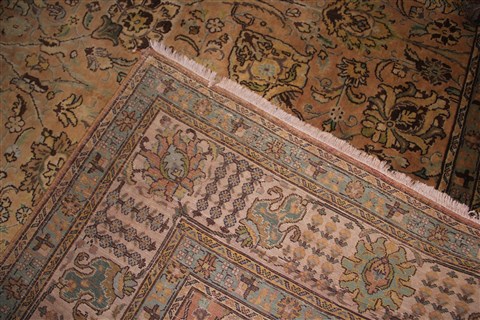 Tabriz Purple Hand Knotted 710 X 120 Area Rug 400-16762 Image 4