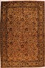 Tabriz Purple Hand Knotted 710 X 120  Area Rug 400-16762 Thumb 0