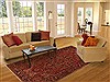 Heriz Red Hand Knotted 77 X 114 Area Rug 400-16763 Thumb 4