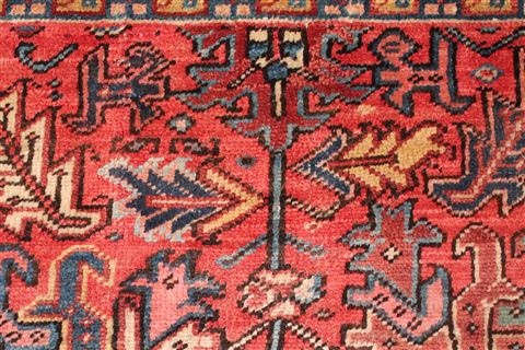 Heriz Red Hand Knotted 86 X 118 Area Rug 400-16764 Image 11