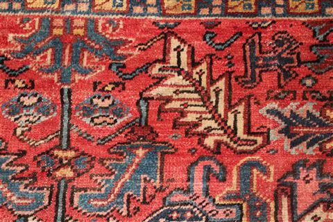 Heriz Red Hand Knotted 86 X 118 Area Rug 400-16764 Image 12