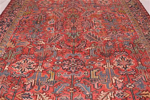 Heriz Red Hand Knotted 86 X 118 Area Rug 400-16764 Image 17