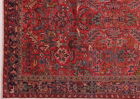 Heriz Red Hand Knotted 86 X 118 Area Rug 400-16764 Image 1