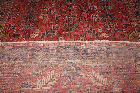 Heriz Red Hand Knotted 86 X 118 Area Rug 400-16764 Image 4