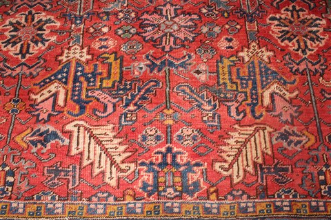Heriz Red Hand Knotted 86 X 118 Area Rug 400-16764 Image 6