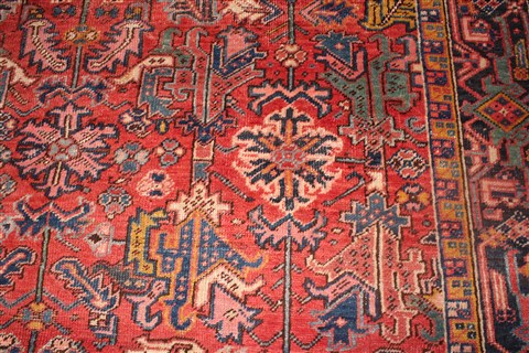 Heriz Red Hand Knotted 86 X 118 Area Rug 400-16764 Image 7