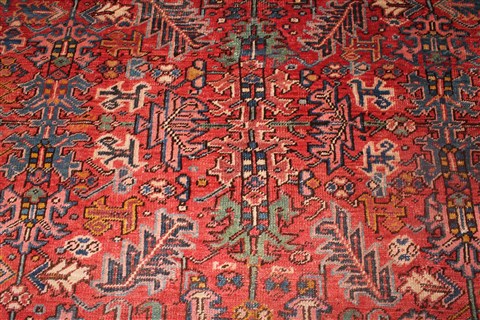 Heriz Red Hand Knotted 86 X 118 Area Rug 400-16764 Image 8