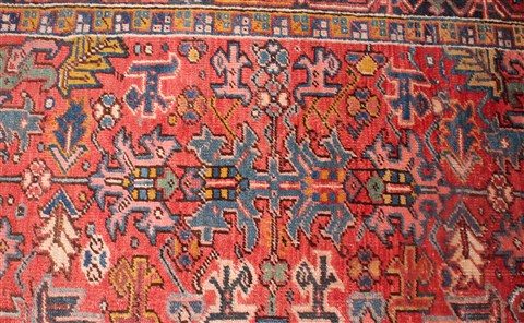 Heriz Red Hand Knotted 86 X 118 Area Rug 400-16764 Image 9