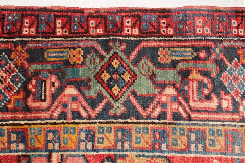 Heriz Red Hand Knotted 86 X 118 Area Rug 400-16764 Image 10