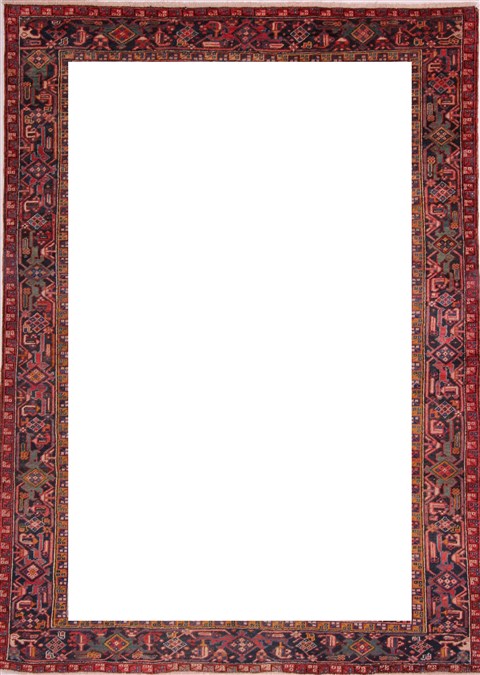 Heriz Red Hand Knotted 86 X 118 Area Rug 400-16764 Image 2