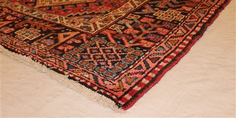 Gharajeh Red Hand Knotted 86 X 130 Area Rug 400-16766 Image 6