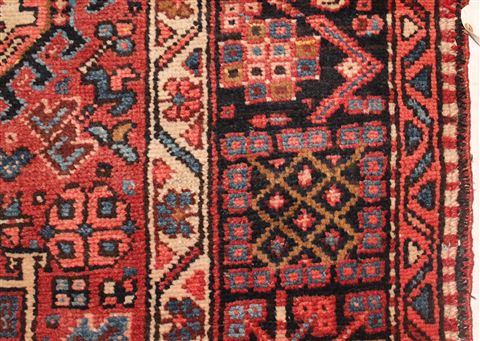 Gharajeh Red Hand Knotted 86 X 130 Area Rug 400-16766 Image 8