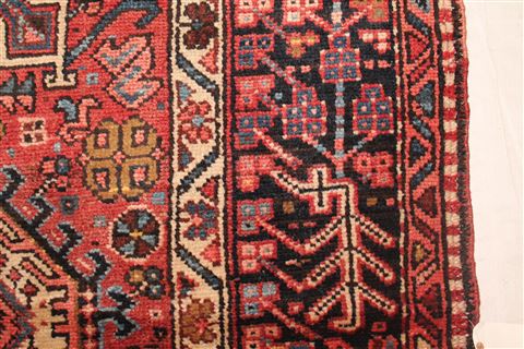 Gharajeh Red Hand Knotted 86 X 130 Area Rug 400-16766 Image 9