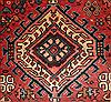 Gharajeh Red Hand Knotted 86 X 130  Area Rug 400-16766 Thumb 15