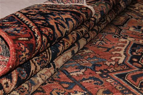Heriz Purple Hand Knotted 810 X 112 Area Rug 400-16767 Image 12