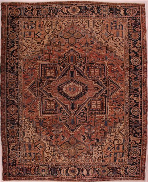 Heriz Purple Hand Knotted 810 X 112 Area Rug 400-16767 Image 0