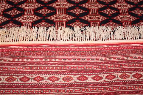 Turkman Red Hand Knotted 89 X 123 Area Rug 400-16768 Image 6