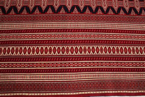 Turkman Red Hand Knotted 89 X 123 Area Rug 400-16768 Image 11