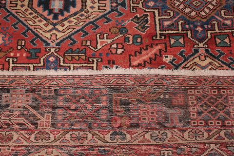 Gharajeh Red Hand Knotted 91 X 127 Area Rug 400-16769 Image 11