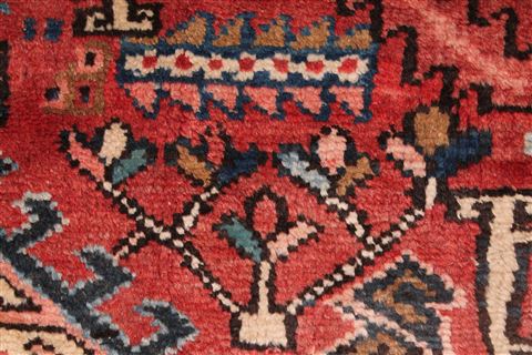 Gharajeh Red Hand Knotted 91 X 127 Area Rug 400-16769 Image 15