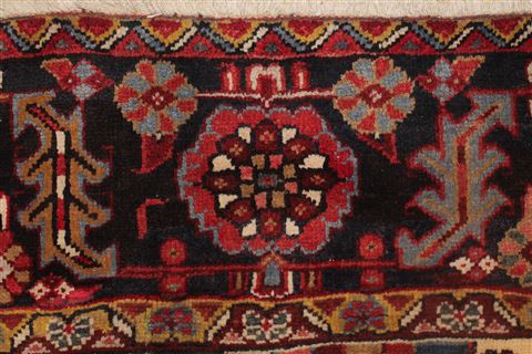 Heriz Brown Hand Knotted 95 X 114 Area Rug 400-16771 Image 13