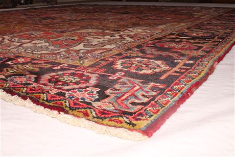 Heriz Brown Hand Knotted 95 X 114 Area Rug 400-16771 Image 14