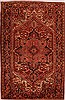 Heriz Red Hand Knotted 75 X 118  Area Rug 400-16772 Thumb 0
