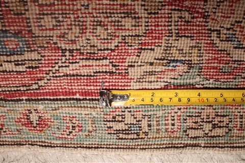 Tabriz Beige Hand Knotted 94 X 124 Area Rug 400-16773 Image 20