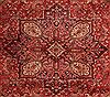 Heriz Red Hand Knotted 97 X 117  Area Rug 400-16774 Thumb 2