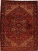 Heriz Red Hand Knotted 97 X 117  Area Rug 400-16774 Thumb 0